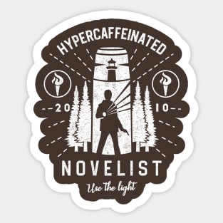 Hypercaffeinated Novelist Sticker